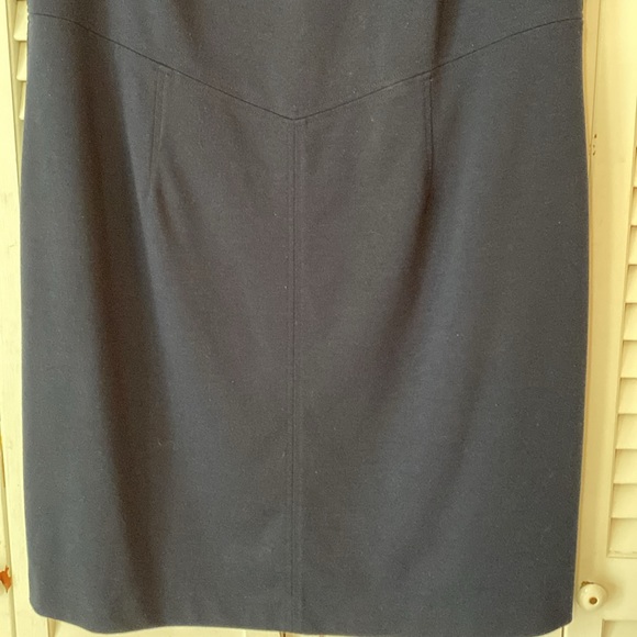 Vintage Jessica Howard navy blue dress with imbezzelment. Size 18W - Picture 6 of 11